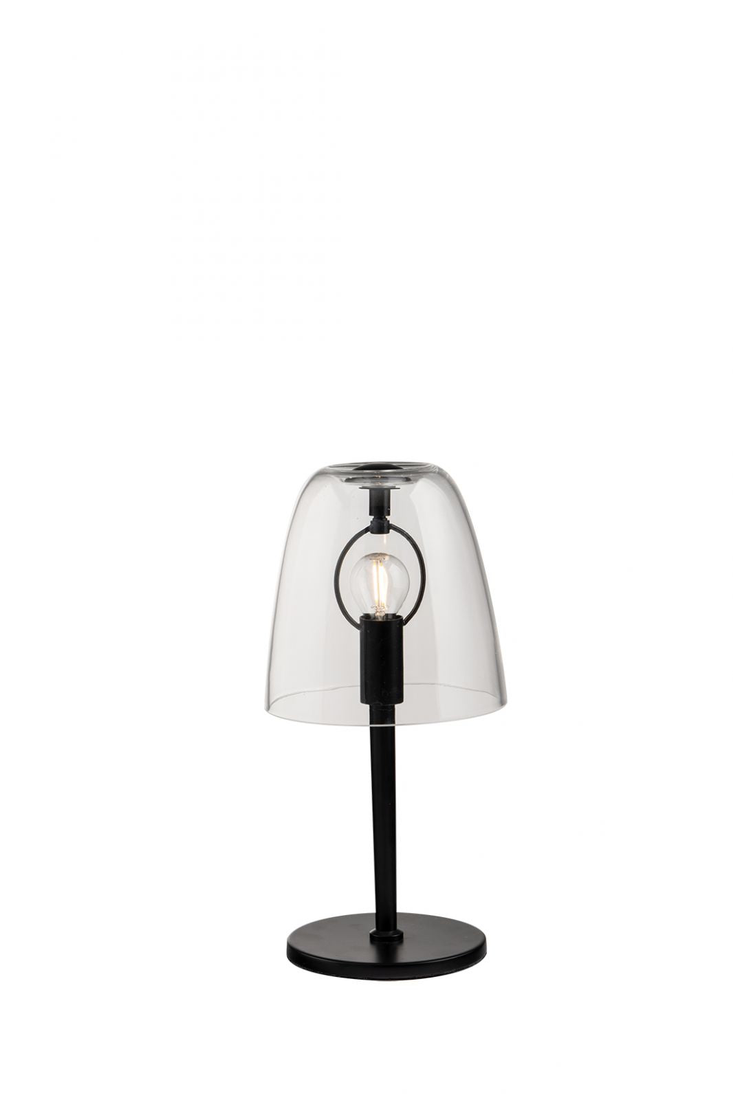 Lume in vetro trasparente struttura in metallo nero 1XE14 non incl. ARES Lume in vetro trasparente struttura in metallo nero 1XE14 non incl. ARES